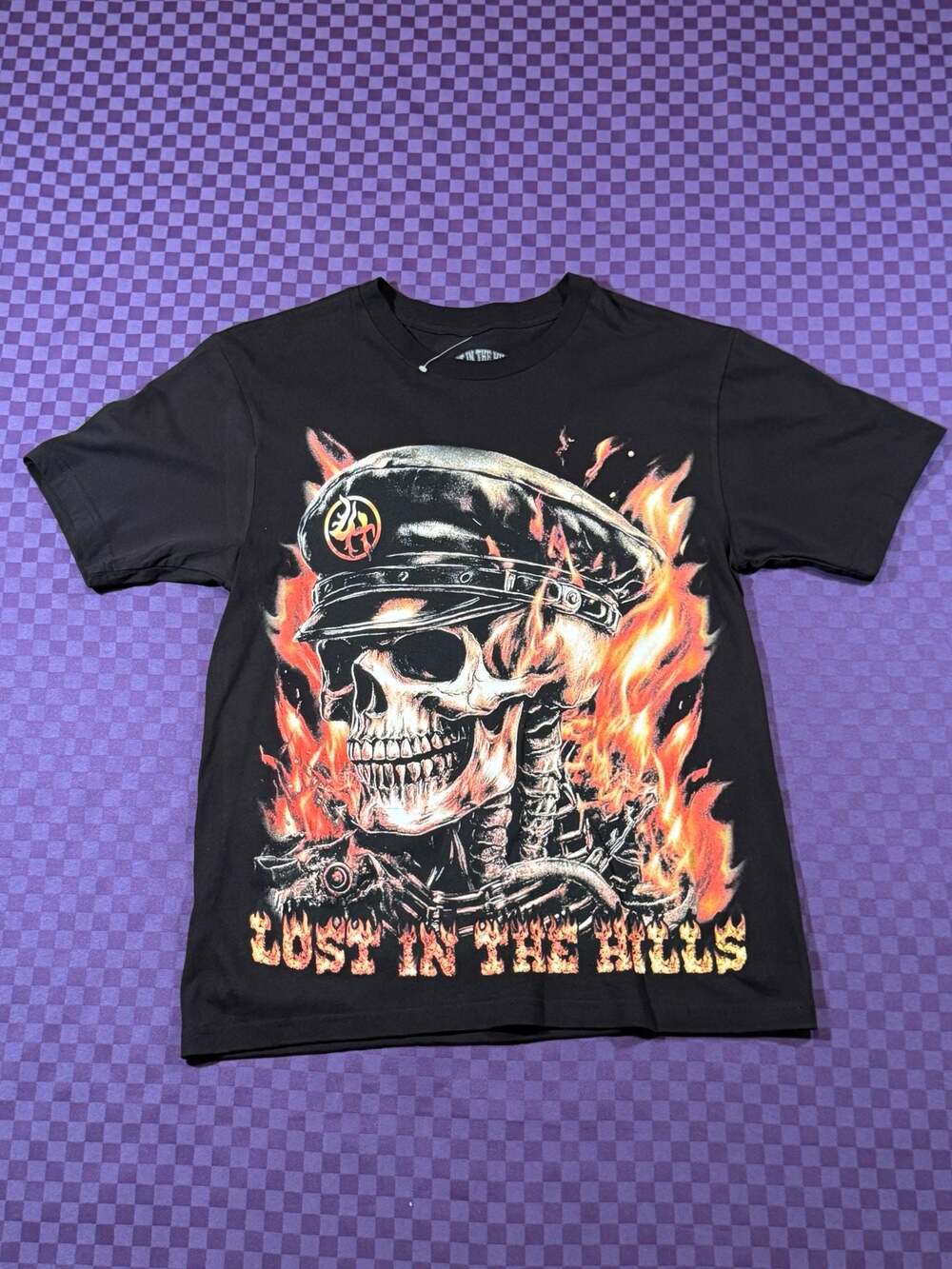 Lost Hills Skull Fire Graphic T-Shirt